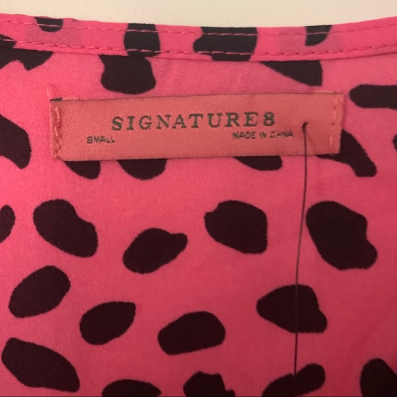NWT Pink Cheetah Print Flowy Sleeve Crop Top - Picture 10 of 12